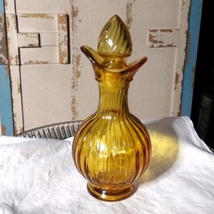 Vintage Avon Amber Cruet
